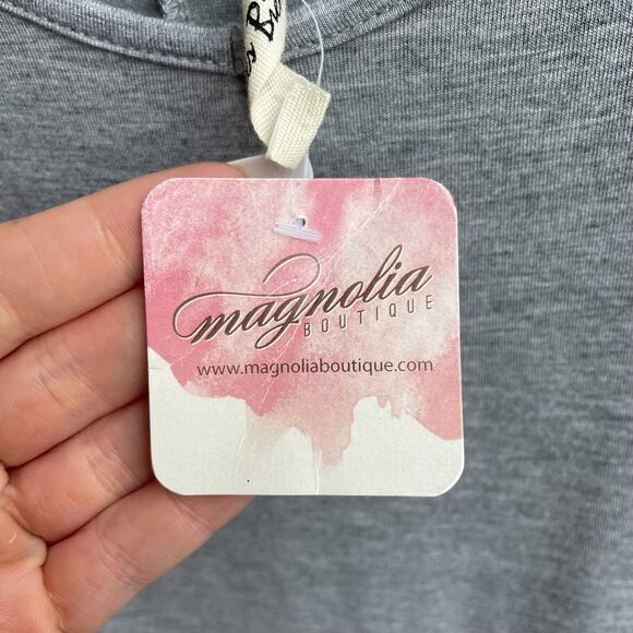 Grey Tiered Ruffle Hem Longline Cami Top - Size L - NWT - Picture 4 of 6